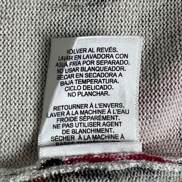 Alfred Dunner Women Floral Sequin Cardigan Sweater XL Multicolo Metallic Sparkle - Picture 11 of 11